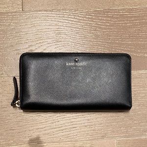 Kate Spade black leather wallet